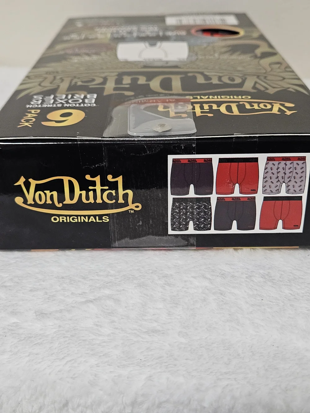 Von Dutch Boxer Briefs Pack Cotton Stretch NEW Edgy Large